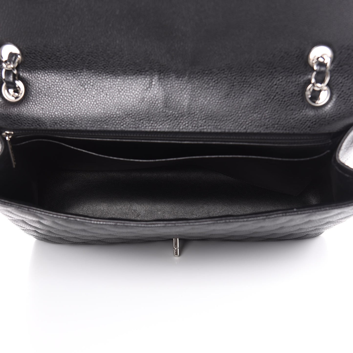 Caviar Quilted Maxi Single Flap Black