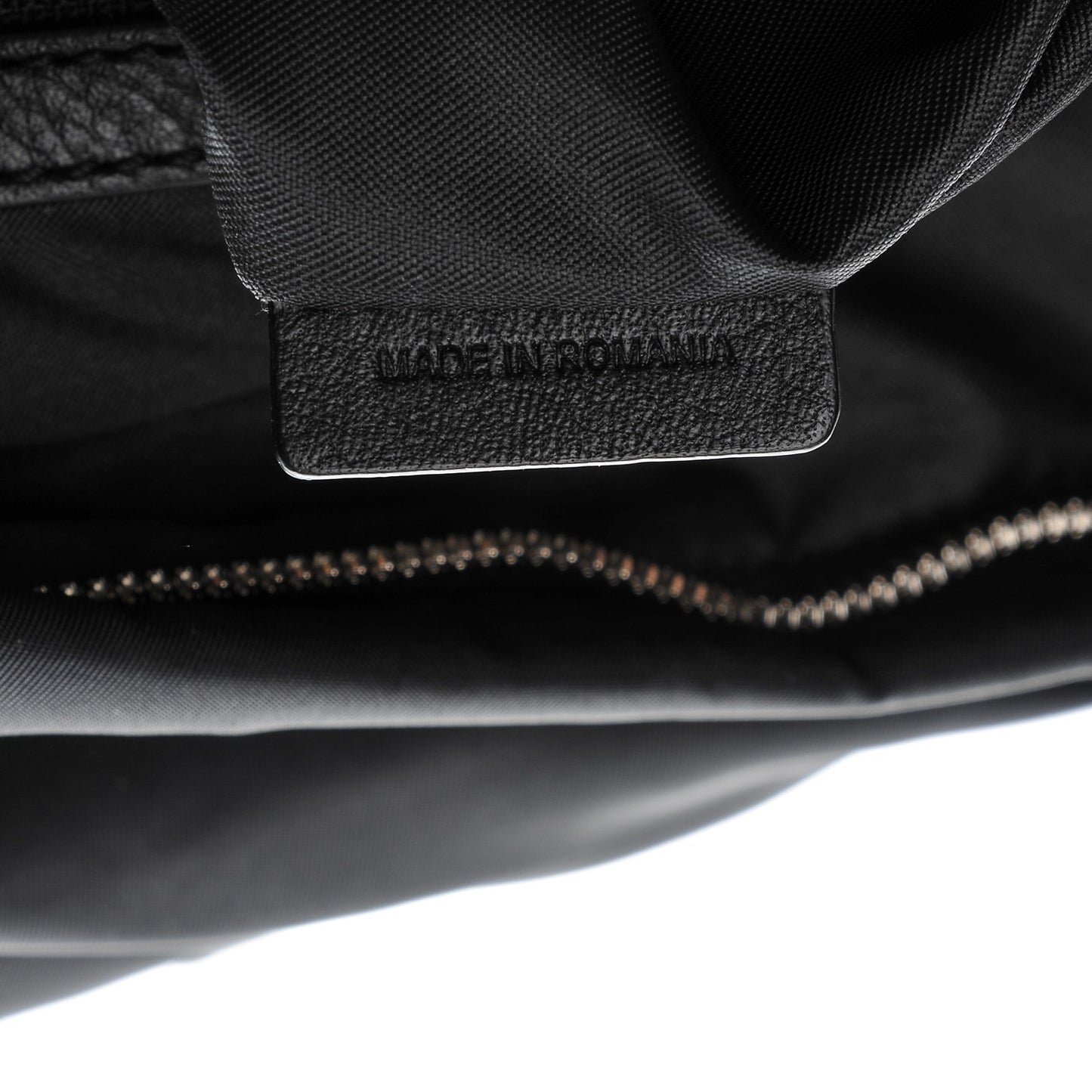 Nylon Calfskin Army Skull Backpack Black