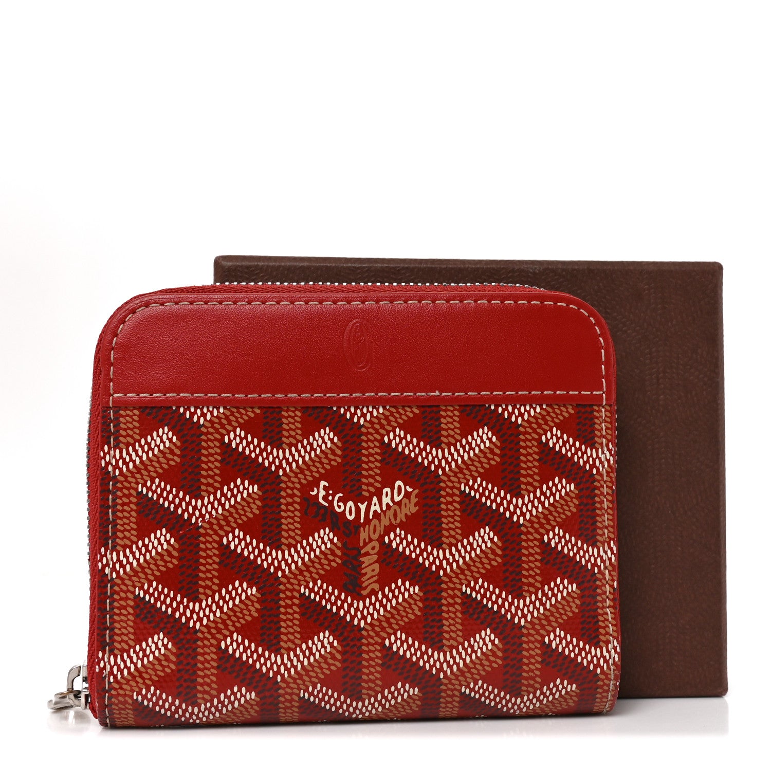 Goyard Goyardine Matignon PM Wallet Red 7 of 7