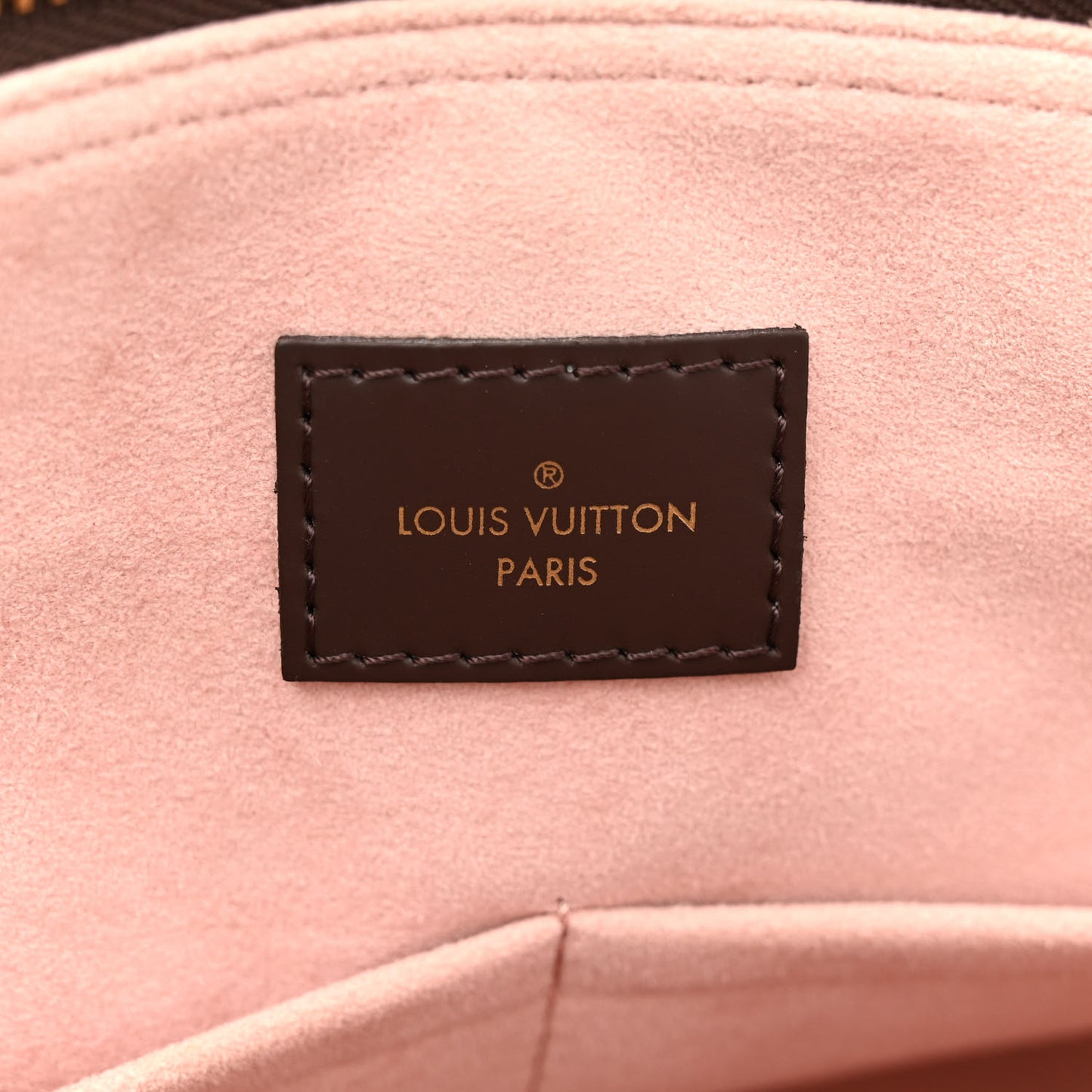 Cuir Taurillon Damier Ebene Normandy Magnolia