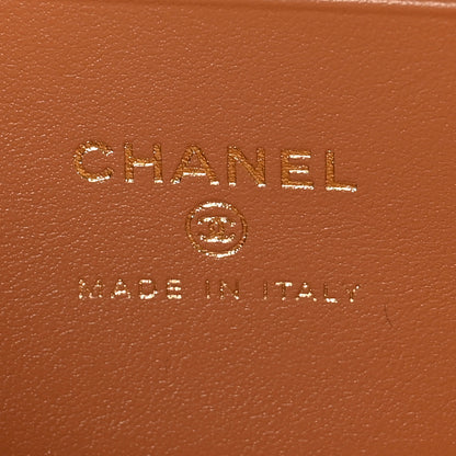 Chanel Caviar Quilted Top Handle Slim Vanity With Chain Brown 6 of 11