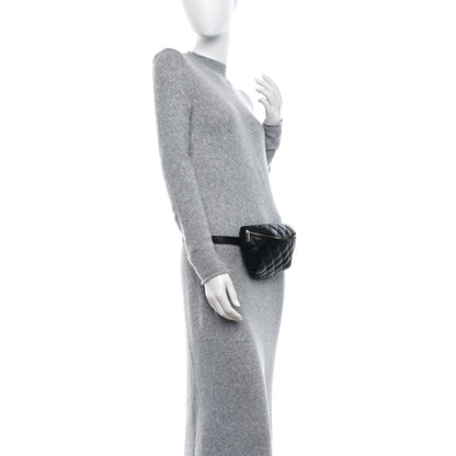Chanel Calfskin Quilted Waist Belt Bag Black 2 of 11