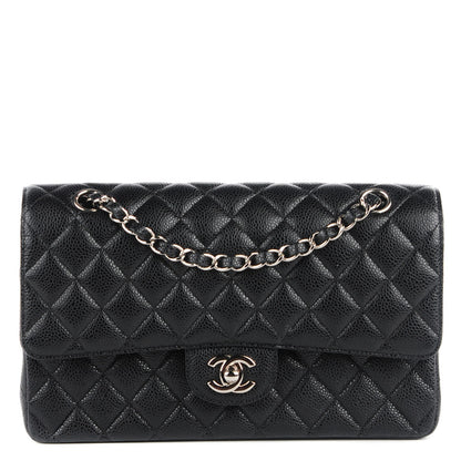 Chanel Caviar Quilted Medium Double Flap Black 1 of 8