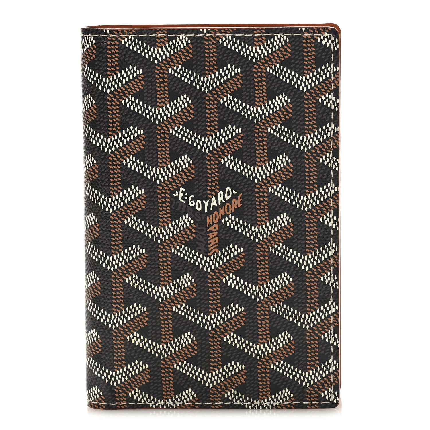 Goyard Goyardine Grenelle Passport Wallet Black Gold 1 of 9