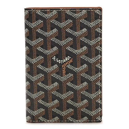 Goyard Goyardine Grenelle Passport Wallet Black Gold 1 of 9