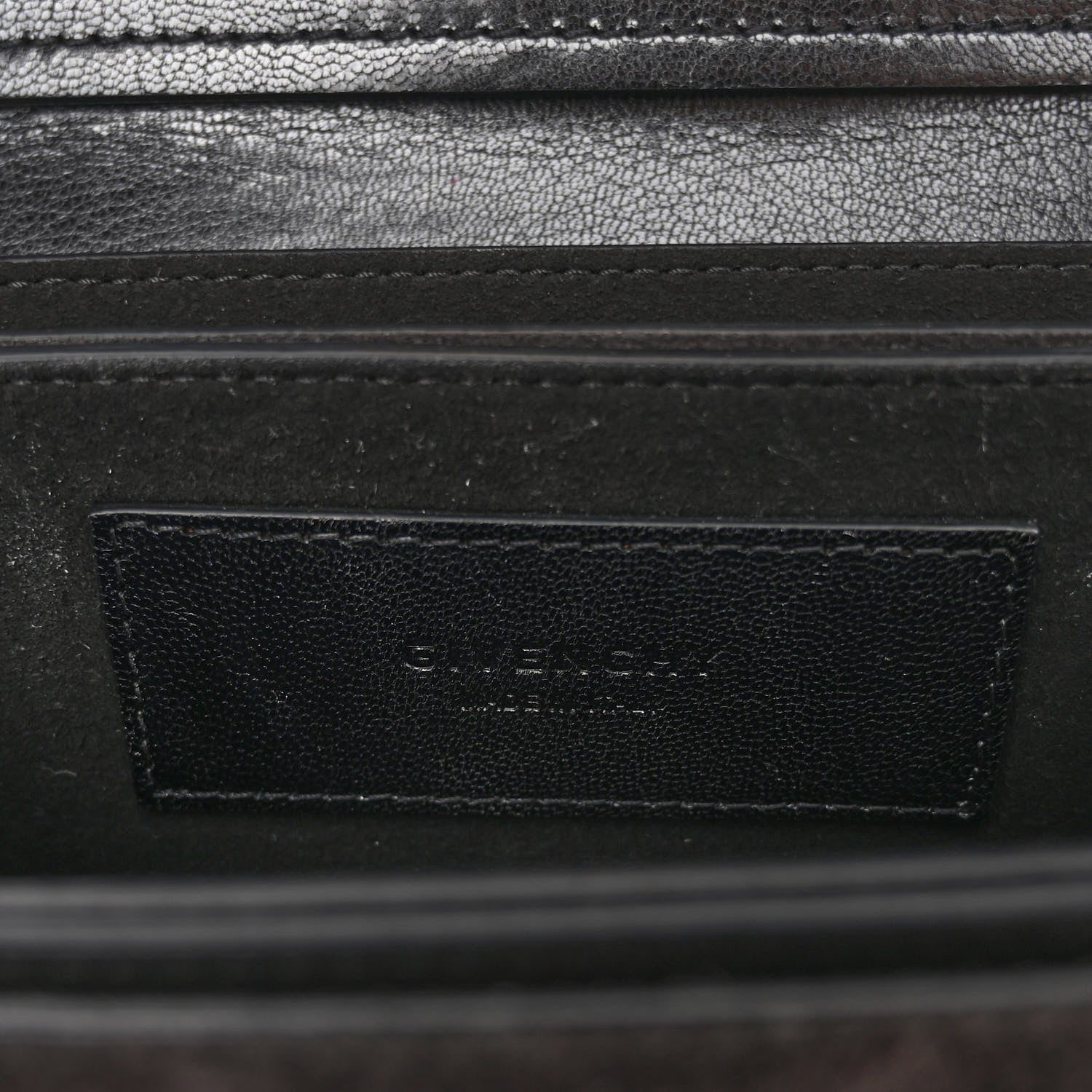 Givenchy Goatskin Suede Mini GV3 Shoulder Bag Black 6 of 10
