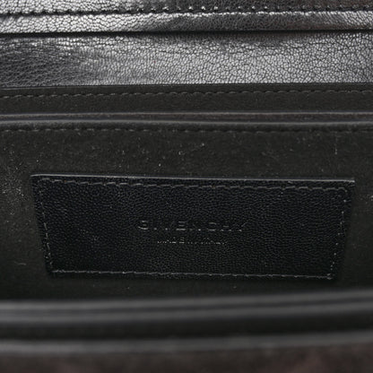 Givenchy Goatskin Suede Mini GV3 Shoulder Bag Black 6 of 10