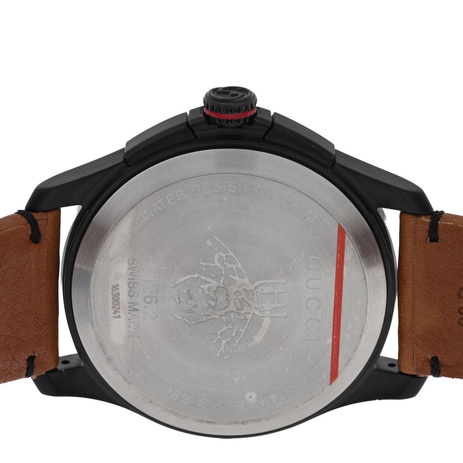 Gucci PVD Stainless Steel Calfskin 44mm G-Timeless Chronograph Bee Quartz Watch Black 4 of 5