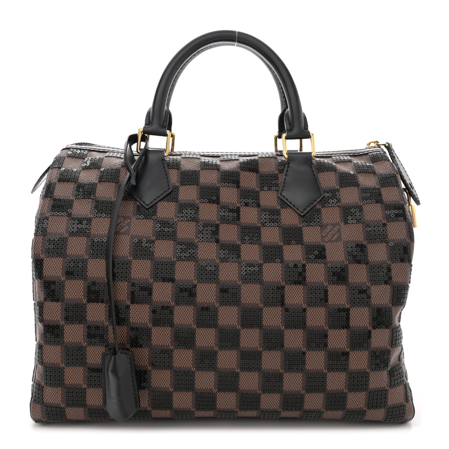 Damier Paillettes Speedy 30 Black