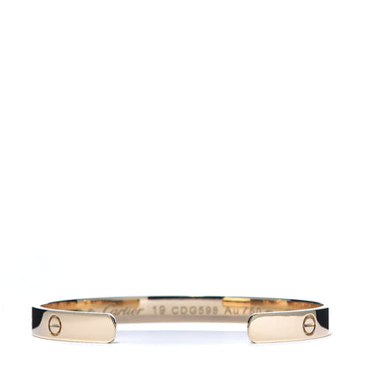 Cartier 18K Yellow Gold LOVE Cuff Bracelet 19 3 of 5