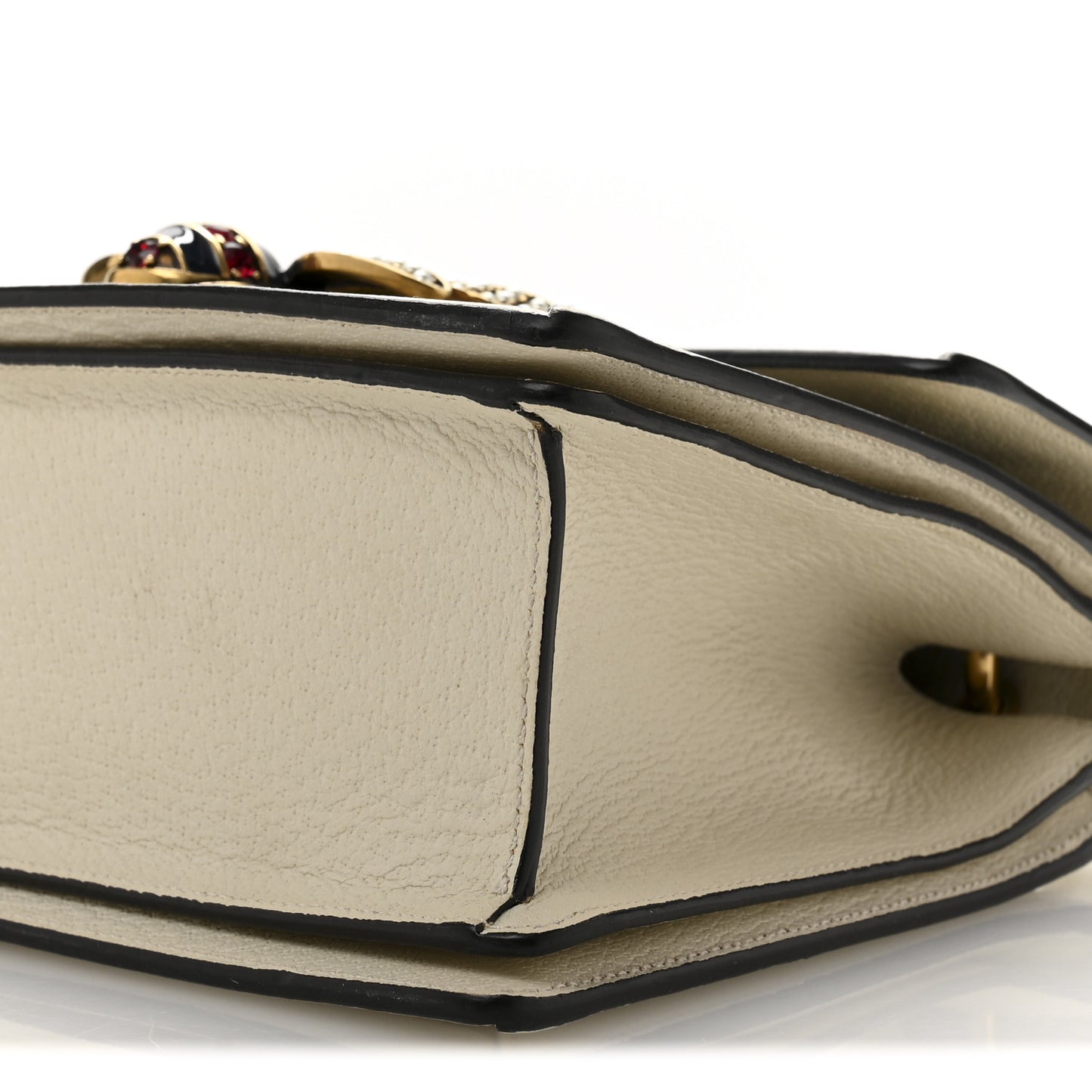 GG Supreme Monogram Small Queen Margaret Top Handle Bag White