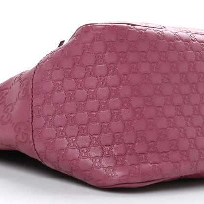 Gucci Guccissima Small Bree Zippered Tote Peonia Flower 8 of 9