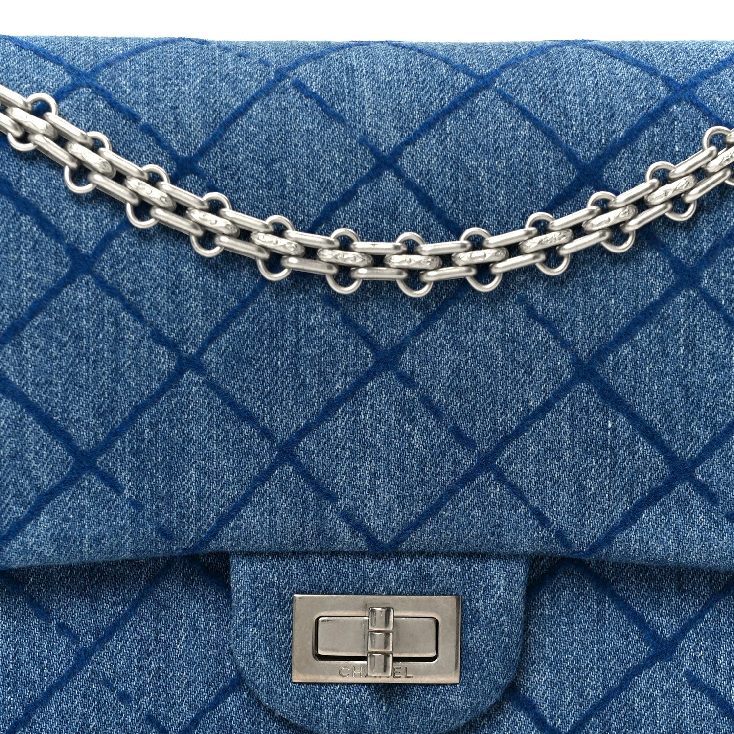 Chanel Denim 2.55 Reissue 225 Flap Blue 8 of 10