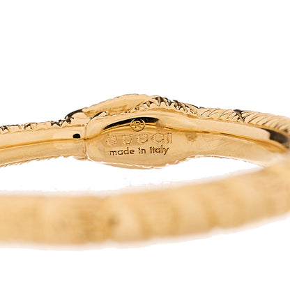 Gucci 18K Yellow Gold Diamond Ouroboros Snake Ring 48 4.5 5 of 6