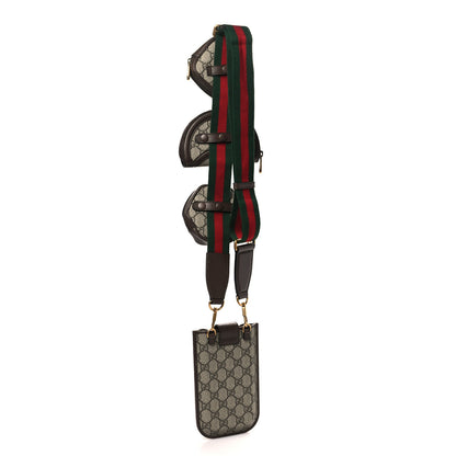 Gucci GG Supreme Monogram Web Ophidia Mini Multiway Bag Beige Ebony 2 of 9