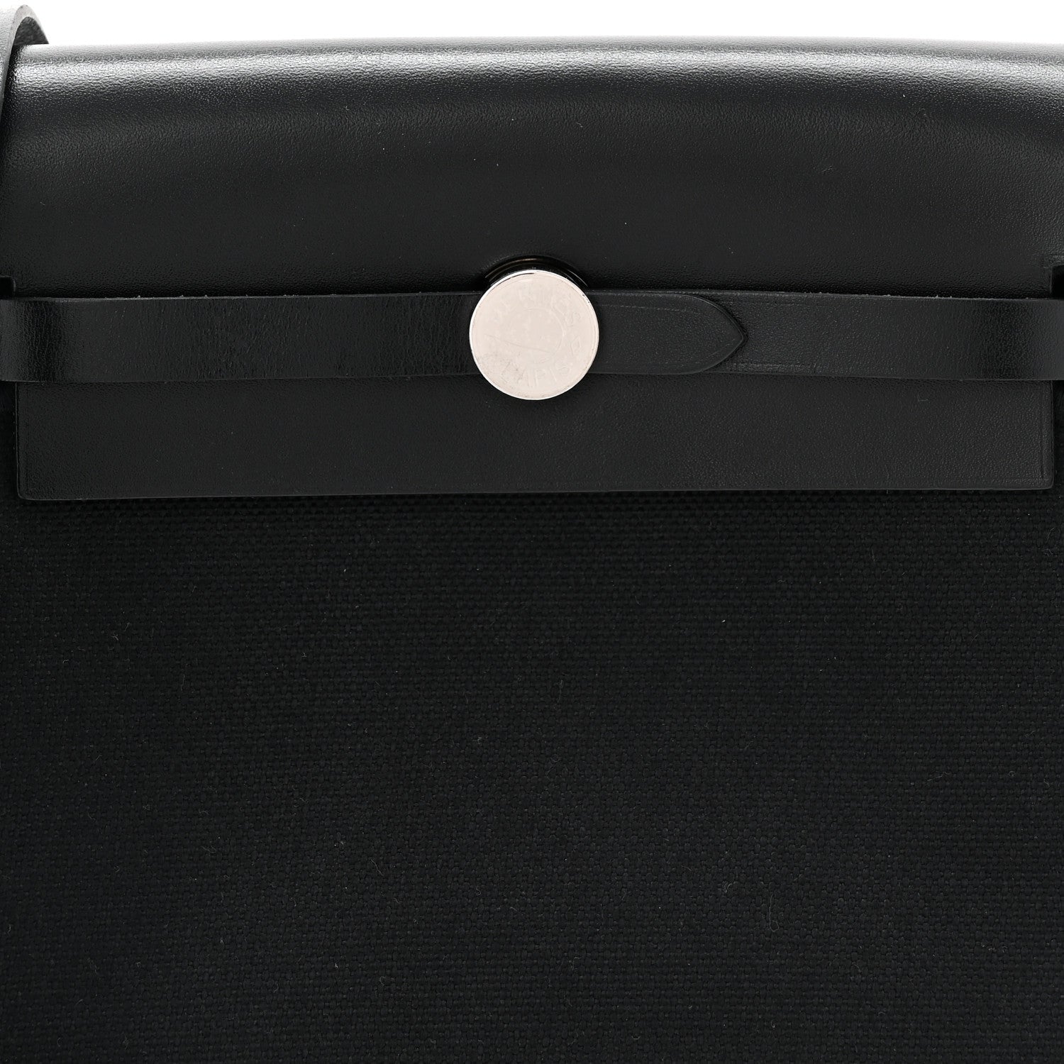 Hermes Military Toile Vache Hunter Herbag Zip Retourne 20 Black 8 of 11