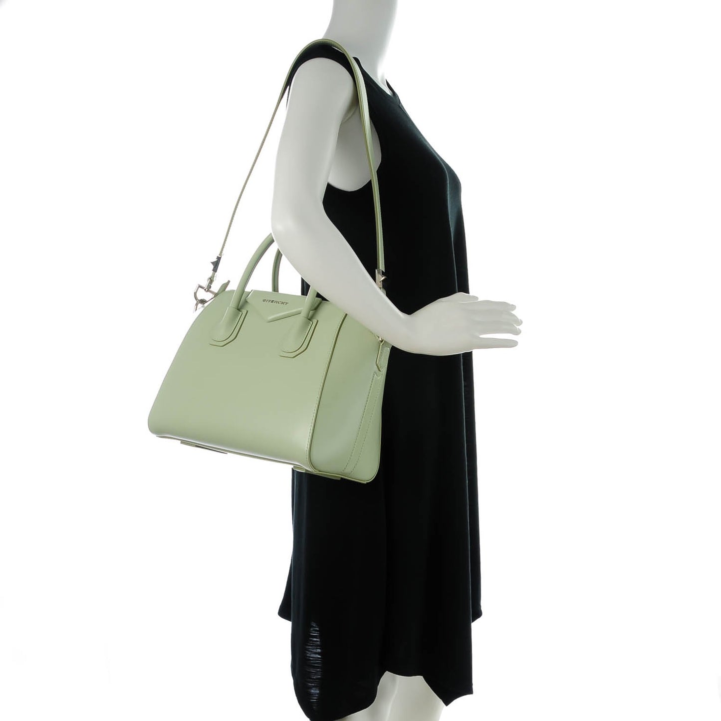 Smooth Calfskin Small Antigona Aqua Green