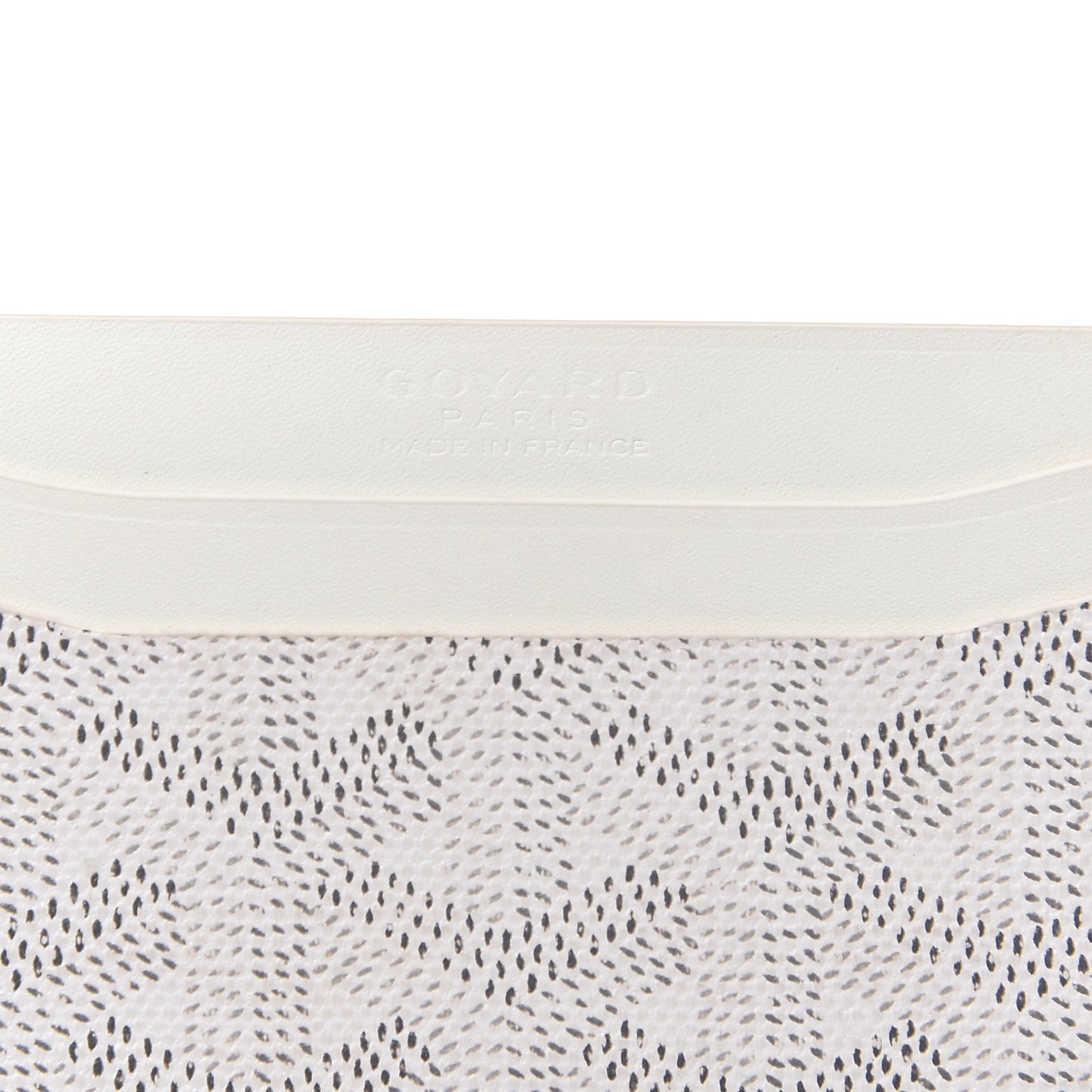 Goyardine Saint Sulpice Card Holder White