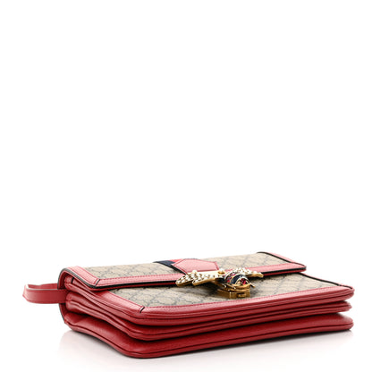 Gucci GG Supreme Monogram Medium Queen Margaret Shoulder Bag Red 4 of 12