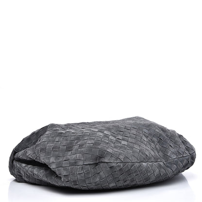 Bottega Veneta Suede Intrecciato Large Jodie Medium Grey 3 of 13