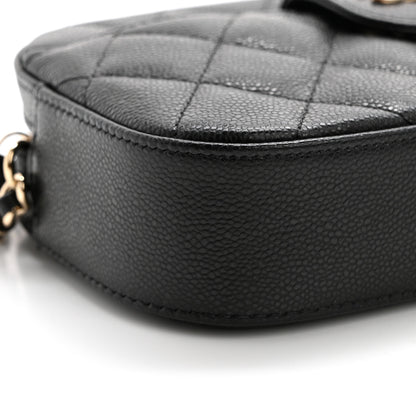 Chanel Caviar Quilted Chain Camera Bag Black 9 of 12