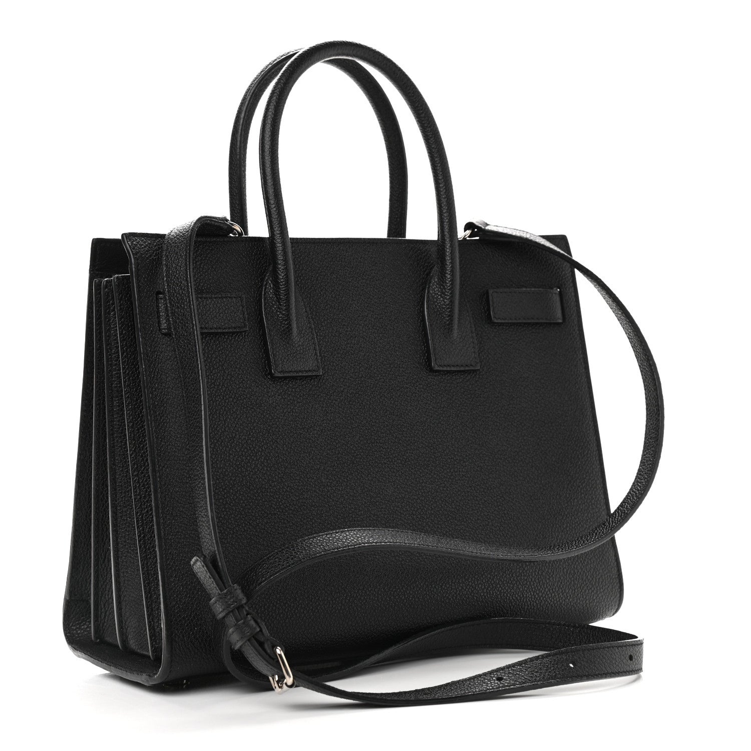 Saint Laurent Grained Calfskin Baby Sac De Jour Black 3 of 8