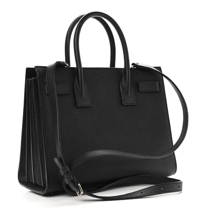 Saint Laurent Grained Calfskin Baby Sac De Jour Black 3 of 8