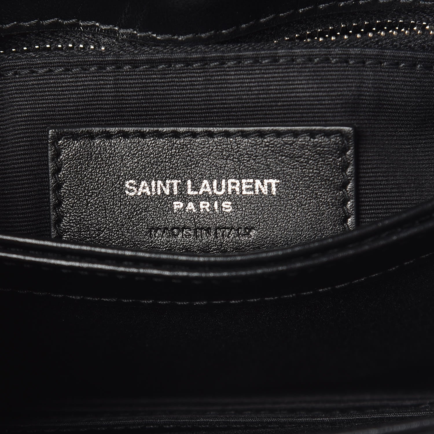 Saint Laurent Calfskin Y Quilted Monogram Toy Loulou Crossbody Bag Black 7 of 11