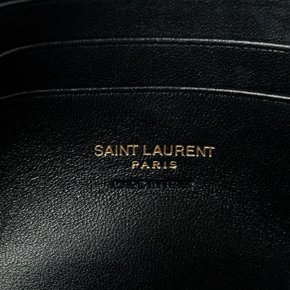Saint Laurent Canvas Calfskin Leopard Print Monogram Mini Lou Camera Bag Brown 6 of 11