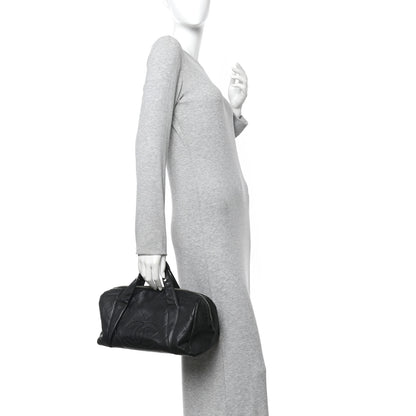 Chanel Calfskin CC Chevron All Day Long Boston Black 2 of 14