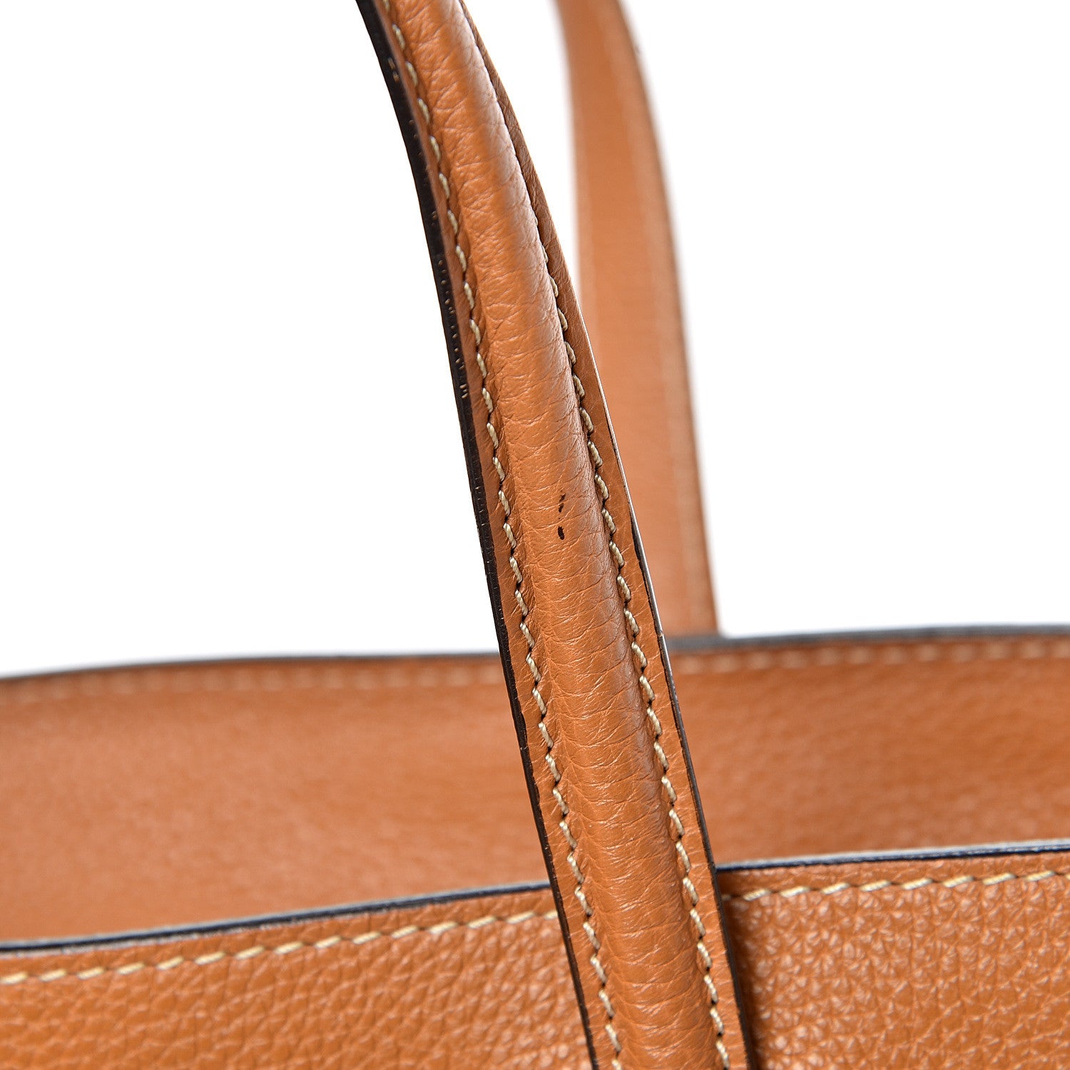 Alexander McQueen Pebbled Calfskin Small Skull Padlock Zip Around Tote Tan 12 of 13