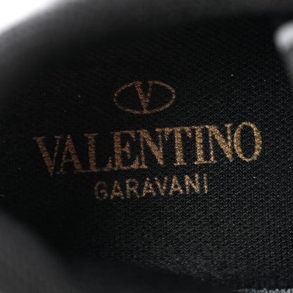 Valentino Garavani Nappa Suede Camouflage Womens Rockrunner Sneakers 39.5 Black 8 of 12
