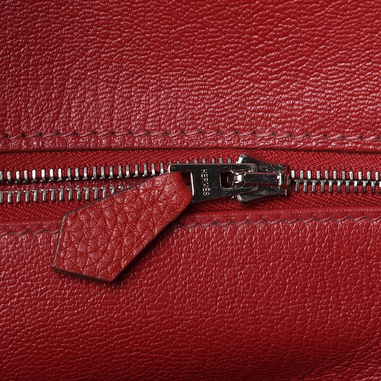 Hermes Taurillon Clemence JPG Shoulder Birkin II 42 Rouge Vif 10 of 34