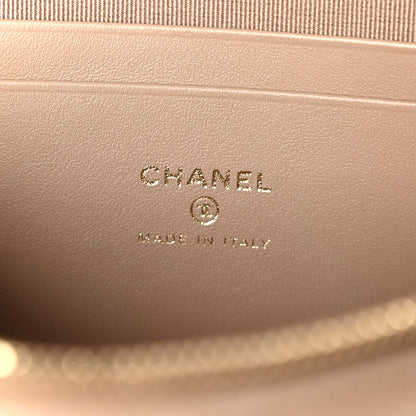 Chanel Caviar Quilted Top Handle Slim Vanity With Chain Dark Beige 6 of 11