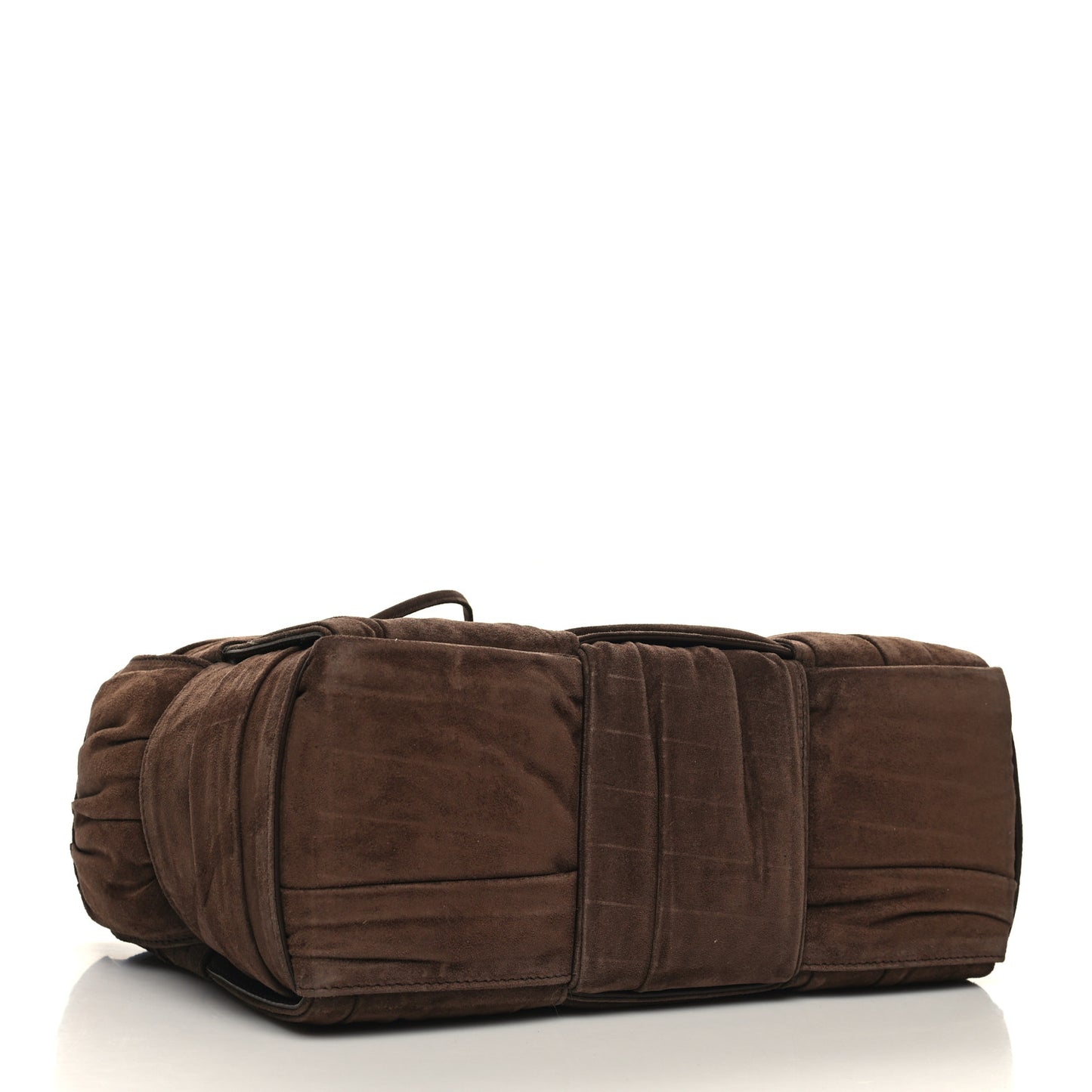Suede Foulard Intrecciato Small Arco Tote Brownie