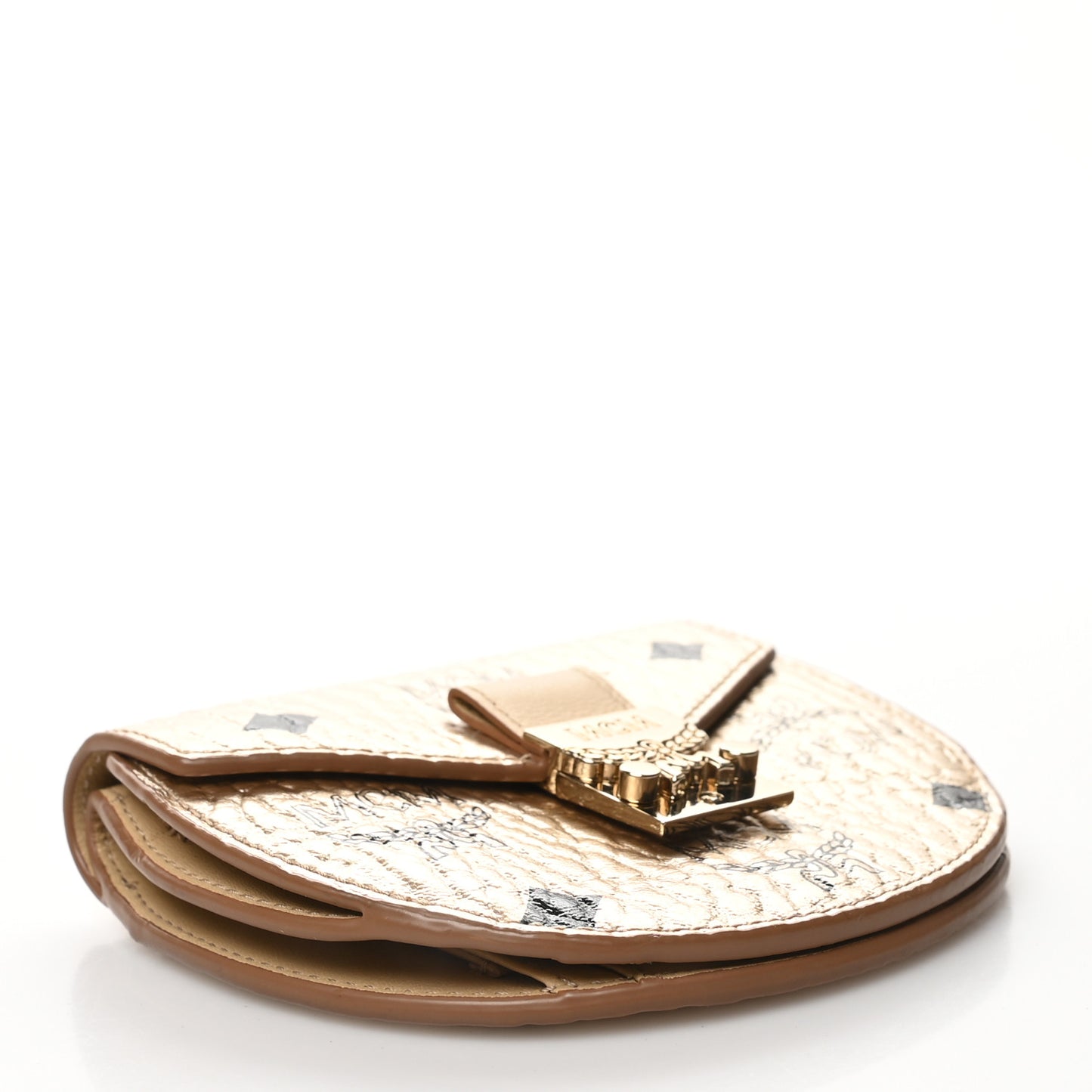 Metallic Visetos Patricia Crossbody Mini Gold