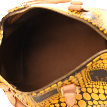 Louis Vuitton Monogram Kusama Town Speedy 30 Yellow 4 of 9