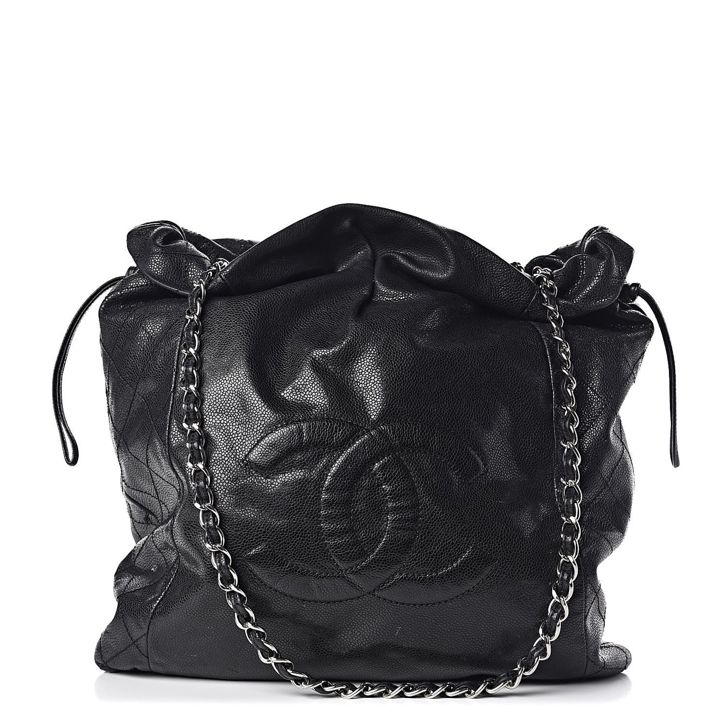Caviar 31 Drawstring Tote Black