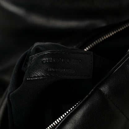 Saint Laurent Lambskin Quilted Medium Loulou Puffer Monogram Chain Satchel Black 7 of 10