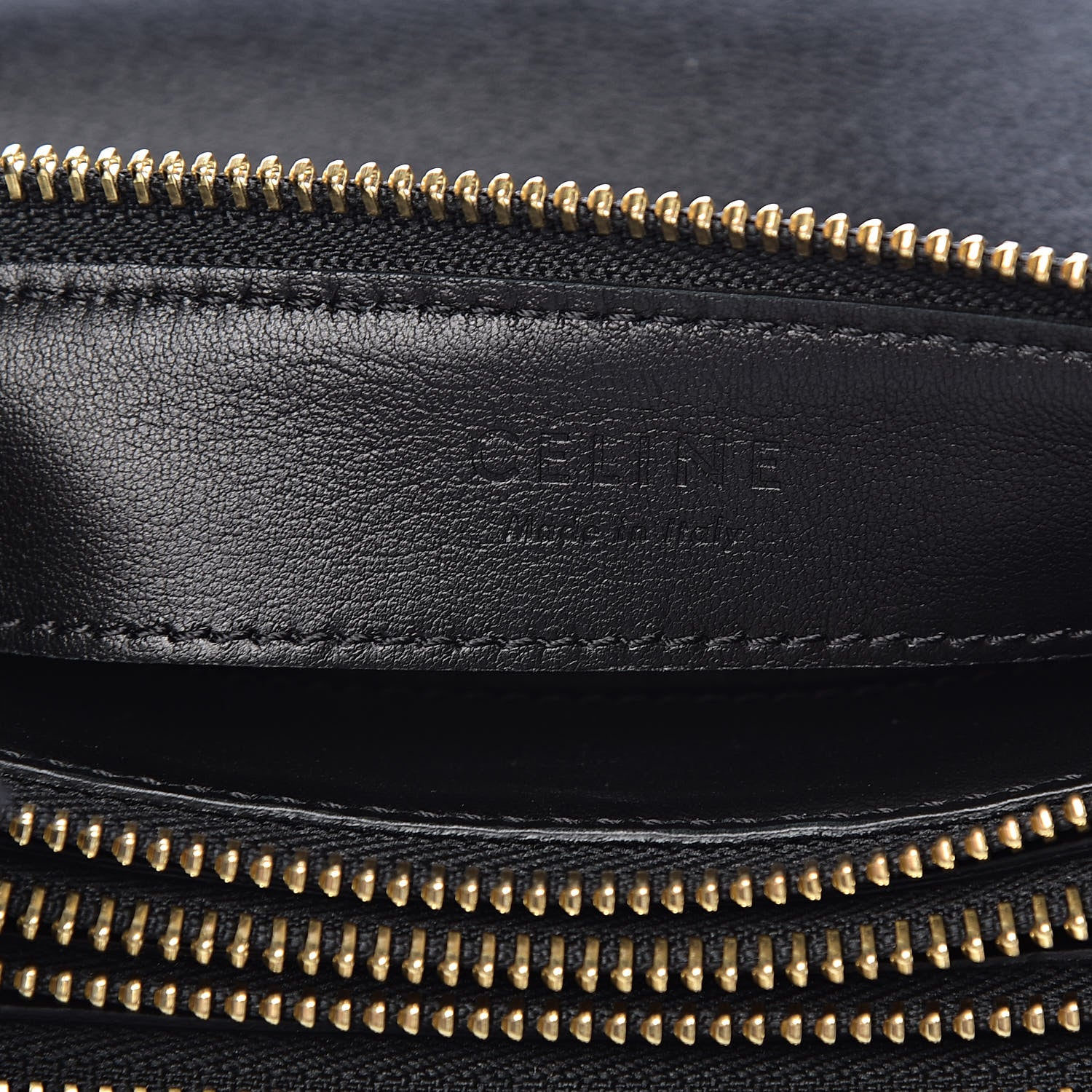Celine Lambskin Small Trio Crossbody Bag Black 8 of 11