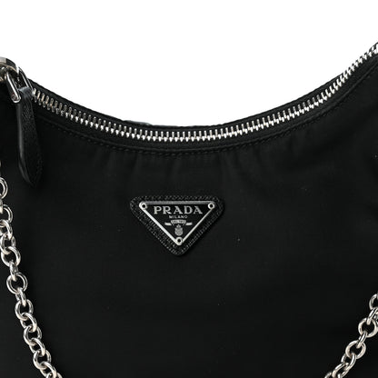 Prada Nylon Re-Edition 2005 Shoulder Bag Black 8 of 12