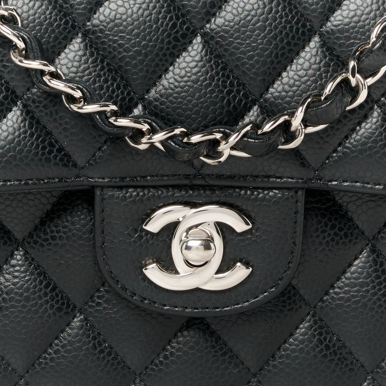 Chanel Caviar Quilted Small Double Flap Black 9 of 12