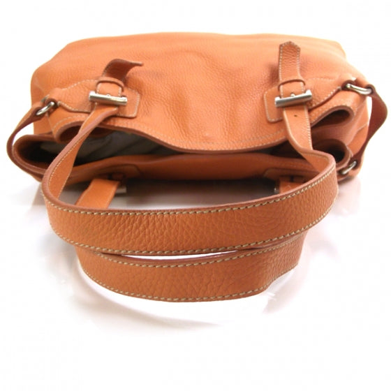 Prada Vitello Daino Tote Orange 6 of 11