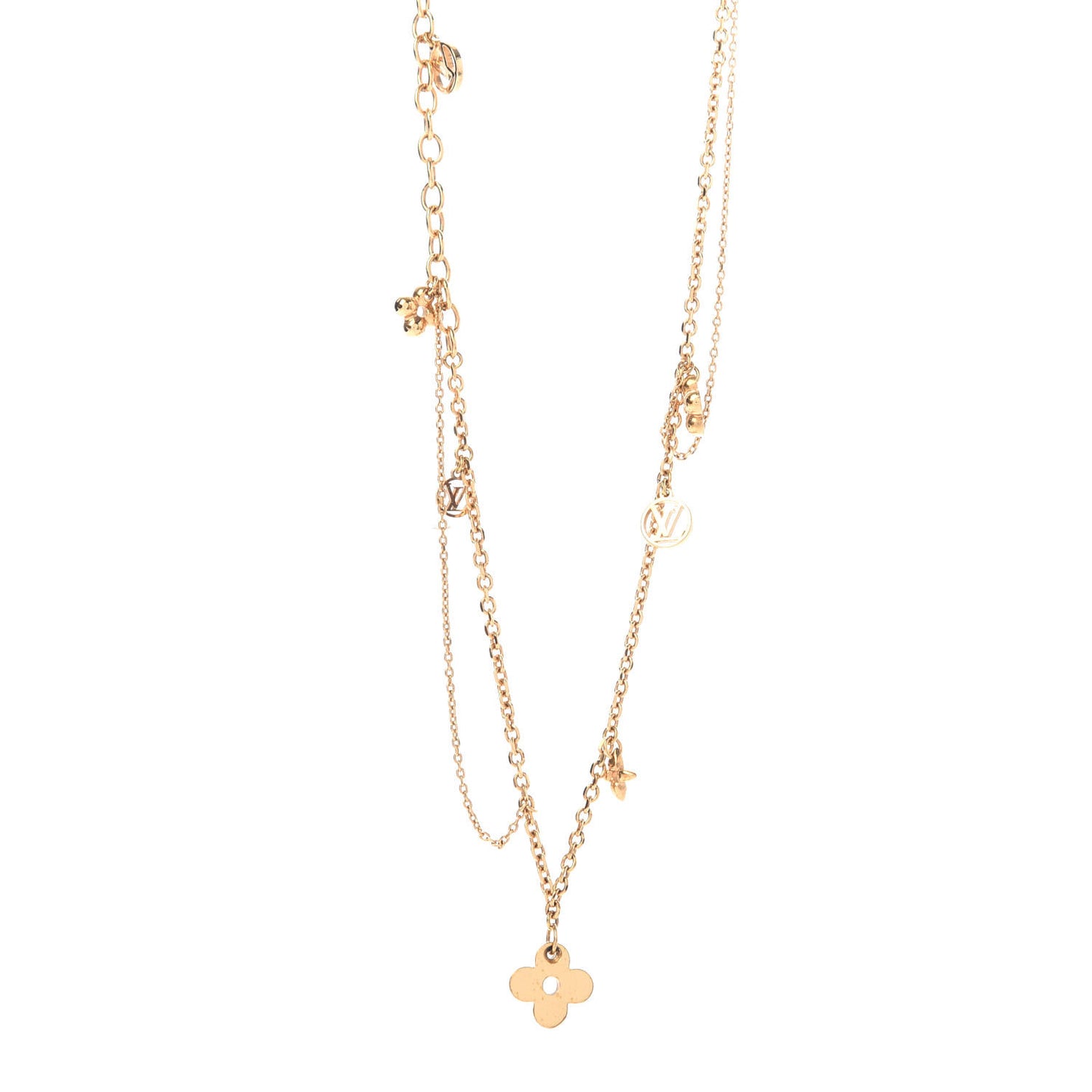 Metal Blooming Supple Necklace Gold