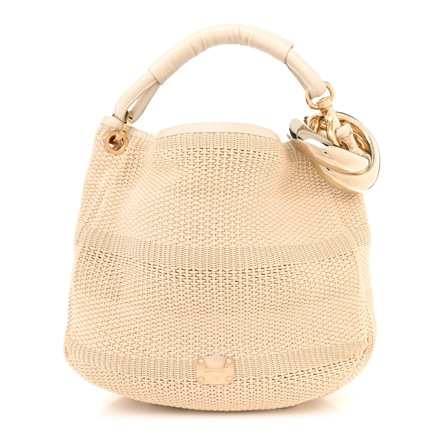 Jimmy Choo Raffia Small Sky Hobo Beige 1 of 11