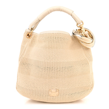 Jimmy Choo Raffia Small Sky Hobo Beige 1 of 11