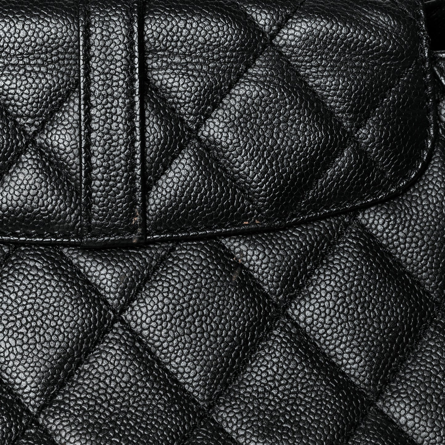 Caviar Quilted Small Mademoiselle Flap Bag Black