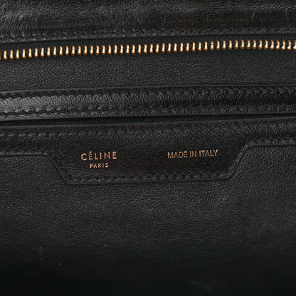 Celine Vernice Suede Medium Trapeze Black 6 of 15