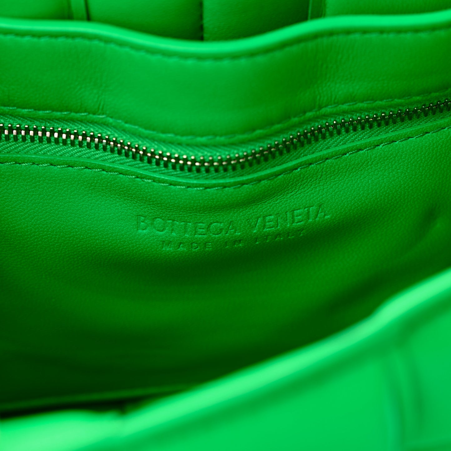 Nappa Maxi Intreccio Padded Cassette Crossbody Bag Parakeet