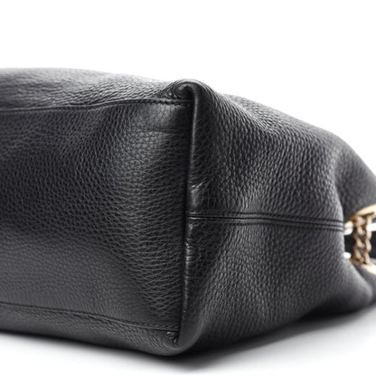 Gucci Pebbled Calfskin Medium Soho Chain Shoulder Bag Black 7 of 12